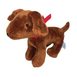 Yottoy Madeline Genevieve Plush Puppy Dog Brown Stuffed Animal Pup 8" Cartoons